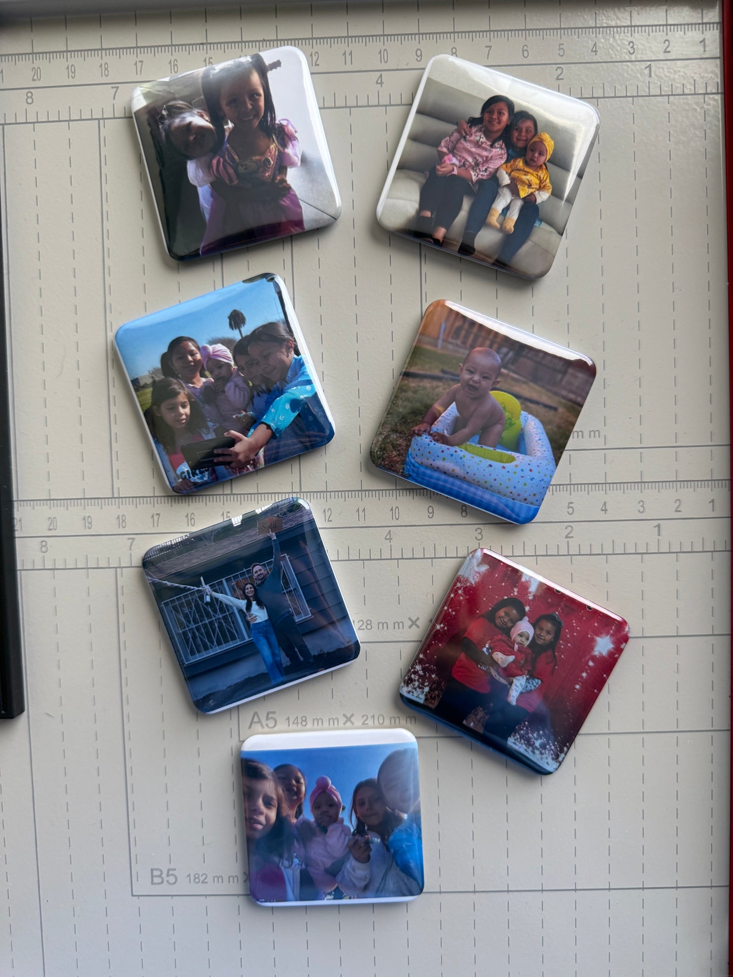 Fridge Photo Magnets 2x2 set of 3